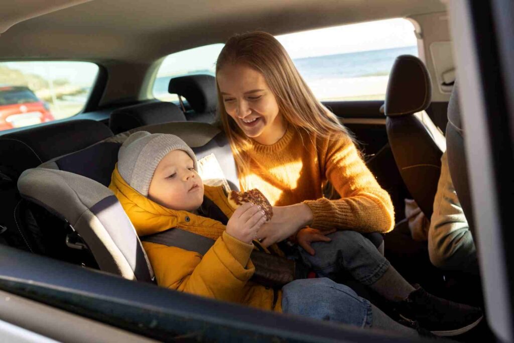 taxi with baby seat